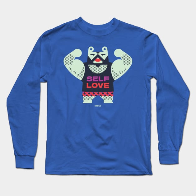 Self Love Bear Long Sleeve T-Shirt by raffaus